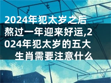 2024年犯太岁之后熬过一年迎来好运,2024年犯太岁的五大生肖需要注意什么