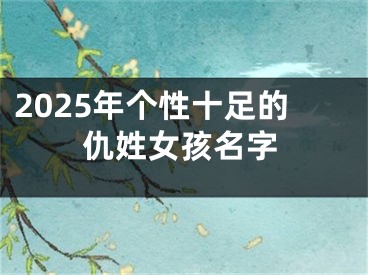 2025年个性十足的仇姓女孩名字