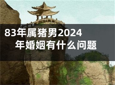 83年属猪男2024年婚姻有什么问题