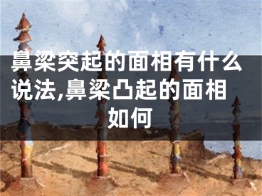 鼻梁突起的面相有什么说法,鼻梁凸起的面相如何