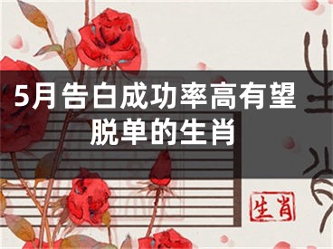 5月告白成功率高有望脱单的生肖