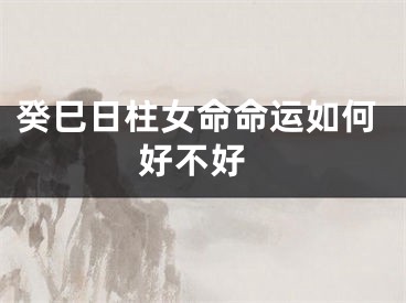 癸巳日柱女命命运如何 好不好