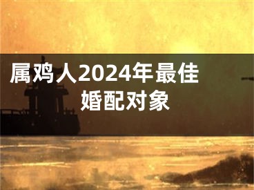 属鸡人2024年最佳婚配对象