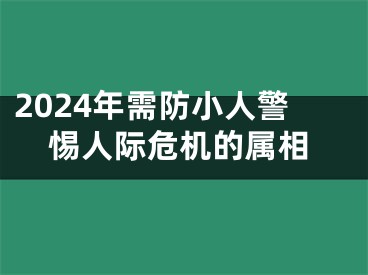 2024年需防小人警惕人际危机的属相