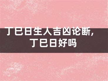 丁巳日生人吉凶论断,丁巳日好吗