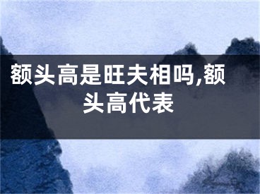 额头高是旺夫相吗,额头高代表