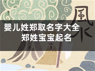 婴儿姓郑取名字大全 郑姓宝宝起名