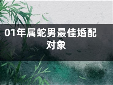 01年属蛇男最佳婚配对象
