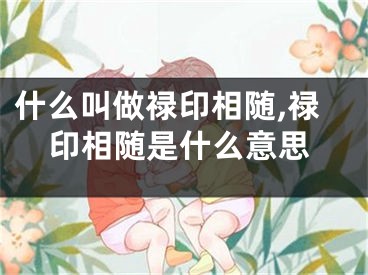 什么叫做禄印相随,禄印相随是什么意思