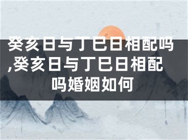 癸亥日与丁巳日相配吗,癸亥日与丁巳日相配吗婚姻如何