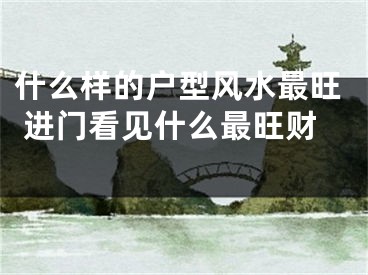 什么样的户型风水最旺 进门看见什么最旺财 