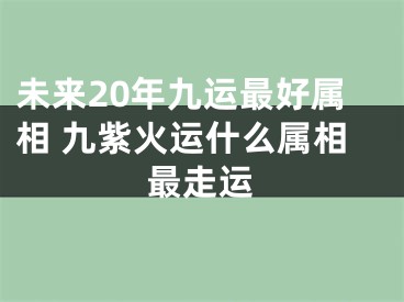 未来20年九运最好属相 九紫火运什么属相最走运