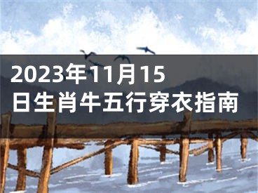 2023年11月15日生肖牛五行穿衣指南
