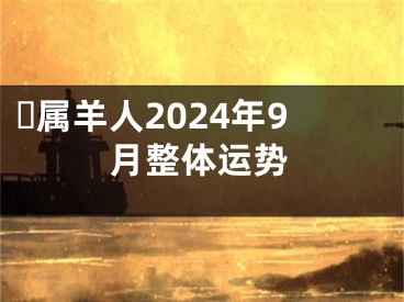 ​属羊人2024年9月整体运势