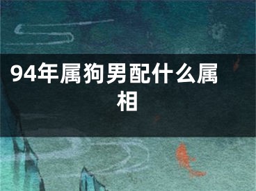94年属狗男配什么属相