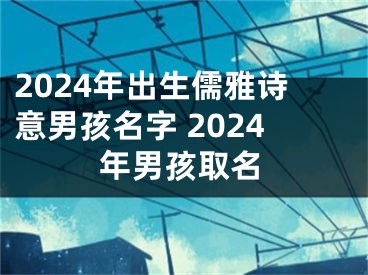 2024年出生儒雅诗意男孩名字 2024年男孩取名
