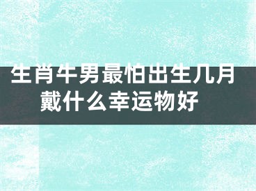 生肖牛男最怕出生几月 戴什么幸运物好