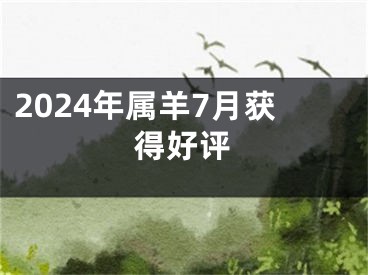 2024年属羊7月获得好评