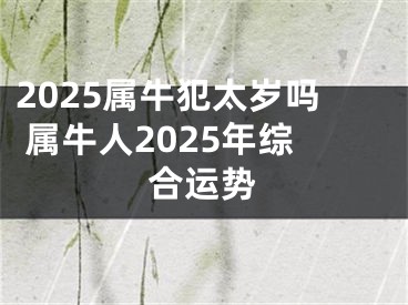 2025属牛犯太岁吗 属牛人2025年综合运势