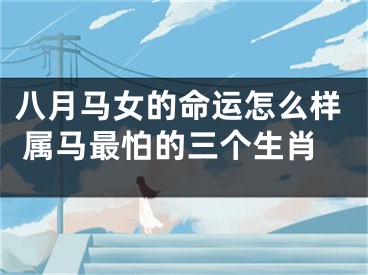 八月马女的命运怎么样 属马最怕的三个生肖