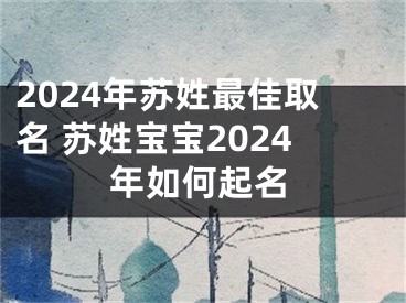 2024年苏姓最佳取名 苏姓宝宝2024年如何起名