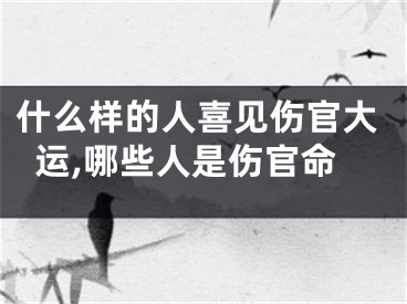 什么样的人喜见伤官大运,哪些人是伤官命