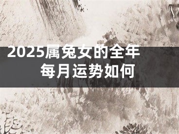 2025属兔女的全年每月运势如何