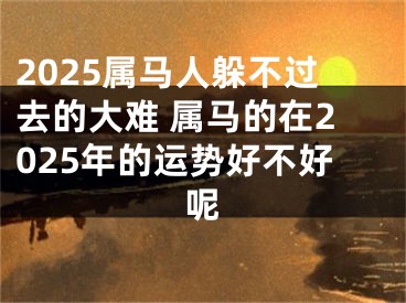 2025属马人躲不过去的大难 属马的在2025年的运势好不好呢