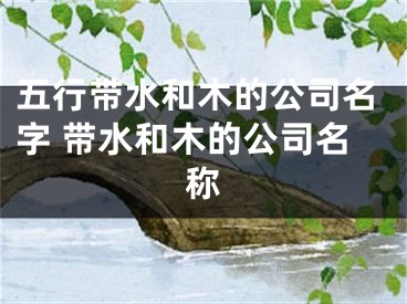 五行带水和木的公司名字 带水和木的公司名称