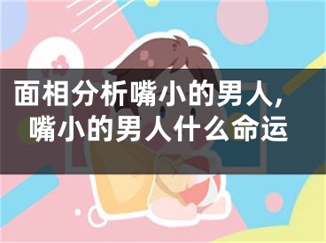 面相分析嘴小的男人,嘴小的男人什么命运