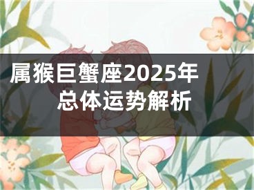 属猴巨蟹座2025年总体运势解析