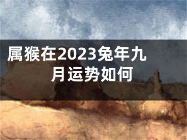 属猴在2023兔年九月运势如何
