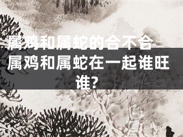 属鸡和属蛇的合不合 属鸡和属蛇在一起谁旺谁?