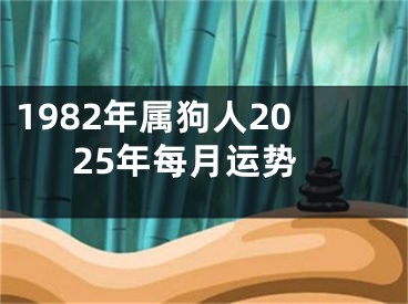 1982年属狗人2025年每月运势
