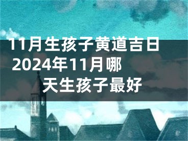11月生孩子黄道吉日 2024年11月哪天生孩子最好