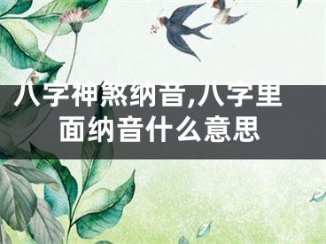 八字神煞纳音,八字里面纳音什么意思