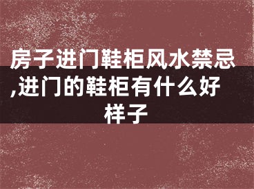 房子进门鞋柜风水禁忌,进门的鞋柜有什么好样子