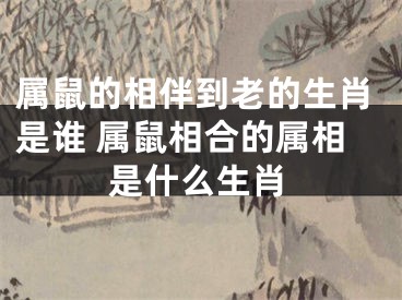 属鼠的相伴到老的生肖是谁 属鼠相合的属相是什么生肖