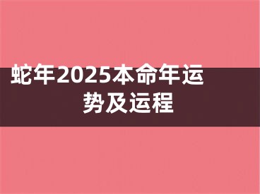 蛇年2025本命年运势及运程