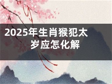 2025年生肖猴犯太岁应怎化解