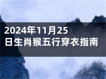 2024年11月25日生肖猴五行穿衣指南