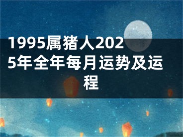 1995属猪人2025年全年每月运势及运程