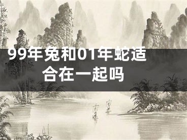 99年兔和01年蛇适合在一起吗 