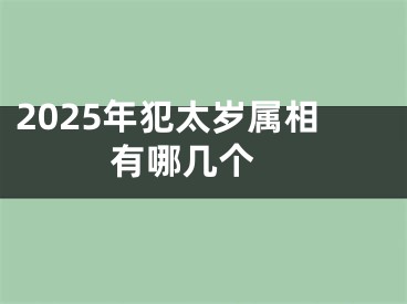 2025年犯太岁属相有哪几个 