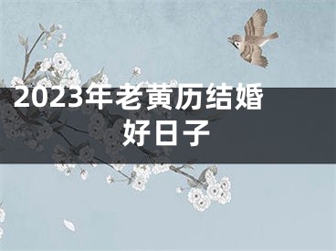 2023年老黄历结婚好日子