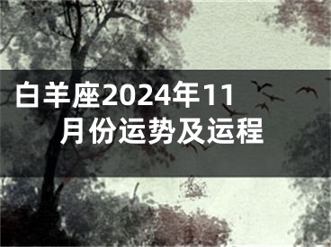 白羊座2024年11月份运势及运程