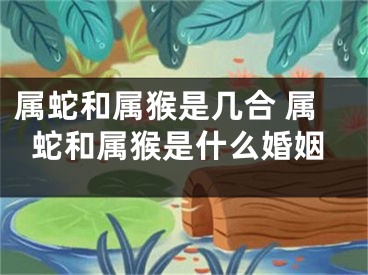 属蛇和属猴是几合 属蛇和属猴是什么婚姻