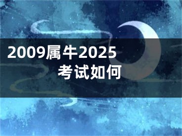 2009属牛2025考试如何