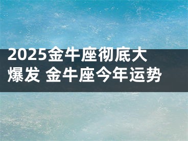 2025金牛座彻底大爆发 金牛座今年运势