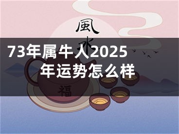 73年属牛人2025年运势怎么样